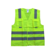 Hi Visibility Safety Vest with 4 Pocketsm, En, Factory in Ningbo, China